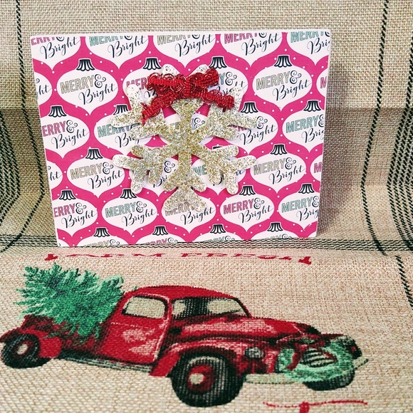 HANDCRAFTED TIERED TRAY DECOR/MINI WOOD SIGN/CHRISTMAS MERRY & BRIGHT SIGN - Picture 2 of 3